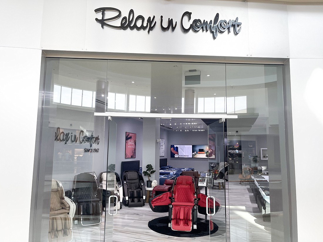 The Relax in Comfort store at The Mall at University Town Center in Sarasota.