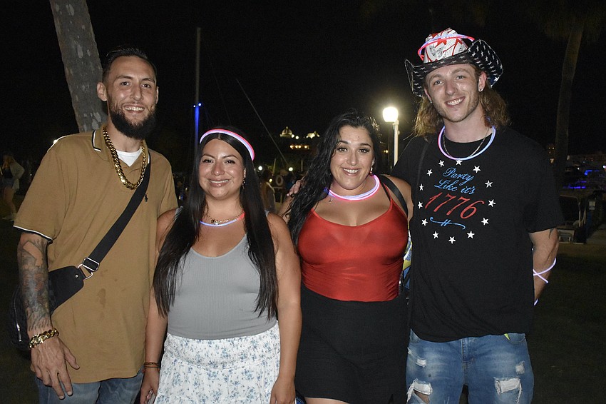 Russa Fecteau and his girlfriend Estefani Gillum, and Carmen Altman and her fiancée Zack Altman