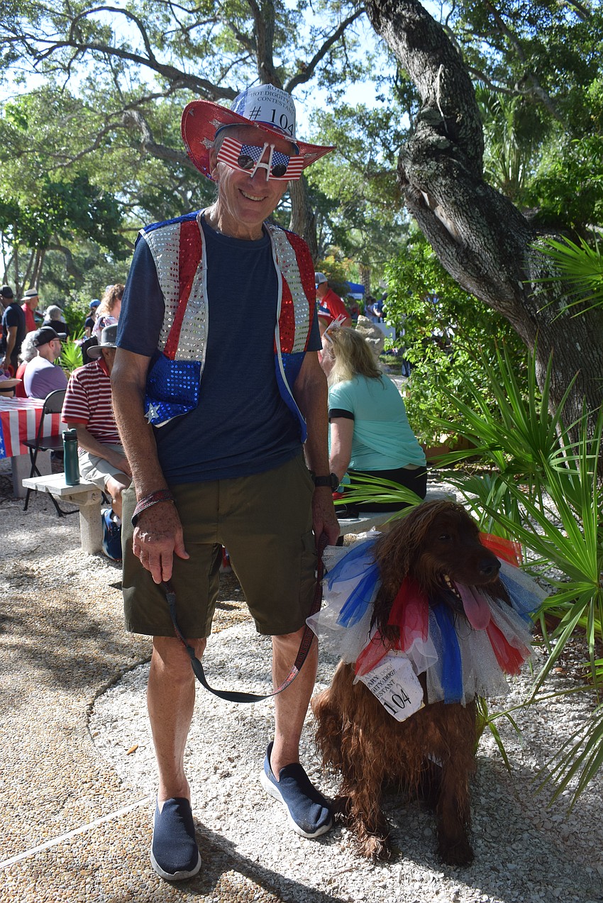 Vic Hecker and his dog Tully