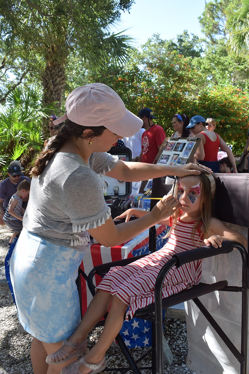 Freedom Fest had many children's activities including face painting, games, arts and crafts and a petting zoo.
