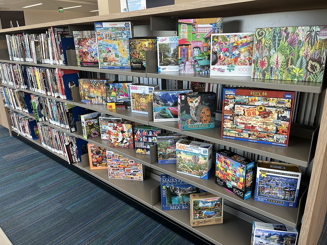 The Lakewood Ranch Library offers more than just books, such as puzzles.