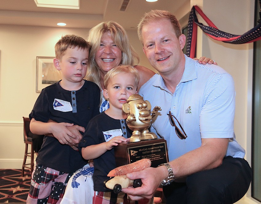 Cooper Rodgers, Ryan Rodgers, Karen Frumkin and Patrick Rodgers were the 2024 Bird Key Yacht Club Potato Race champions.