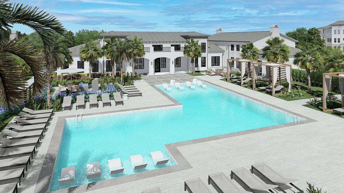 Terrassa, a 324-unit luxury apartment community, is planned at the former St. Augustine Outlets property off Interstate 95 in St. Johns County.