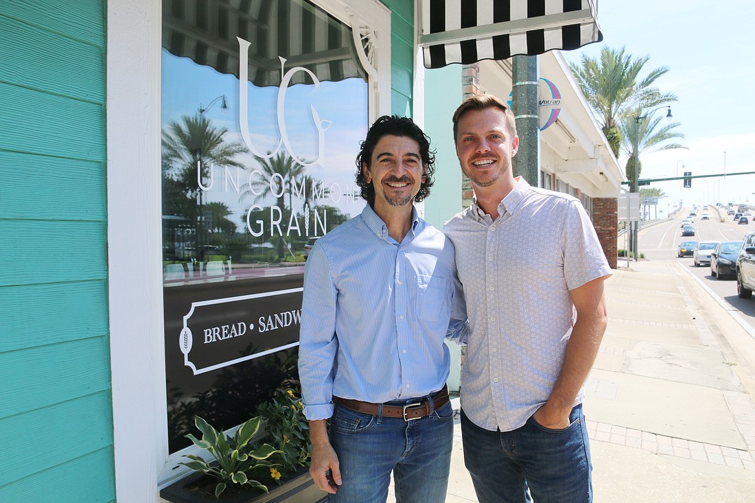 Sergio Faenza and Brandon Sheppard, co-owners of Uncommon Grain. Photo by Jarleene Almenas