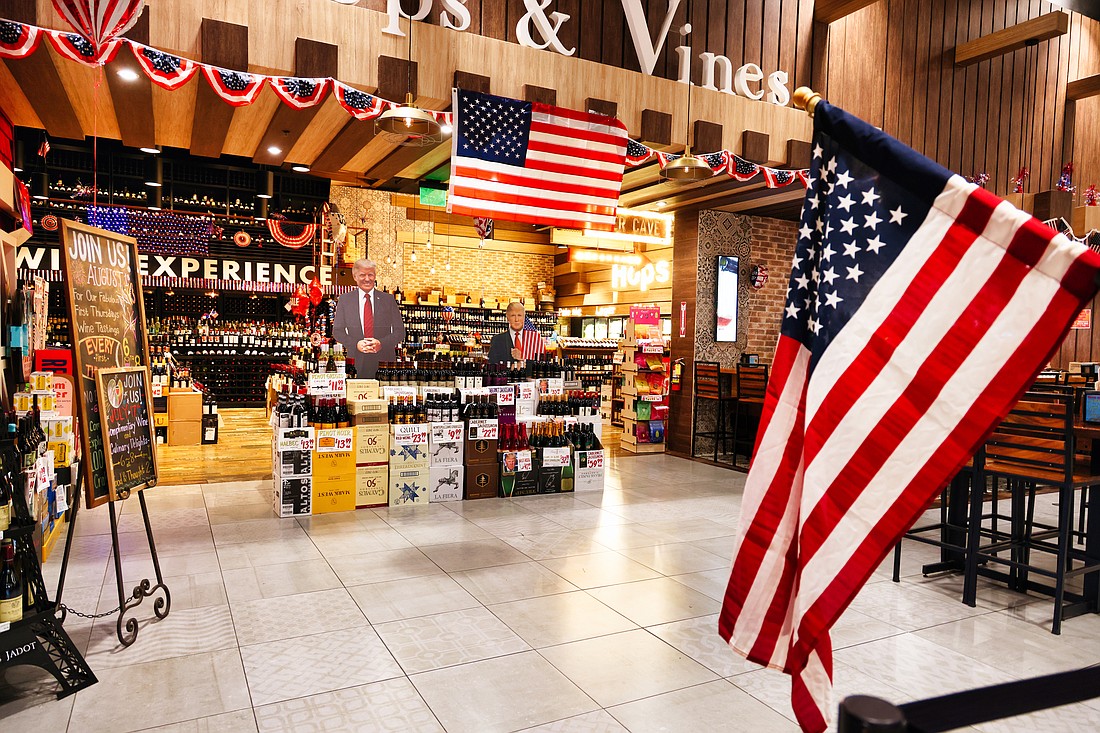 Patriotism is a theme at Oakes Farms in Naples.