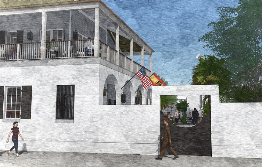 A rendering of Saint at 44 Avenida Menendez in St. Augustine.