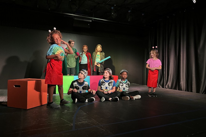 Front Row: Marley Mckenzie, 9, Cameron Koenreich, 8, Shanti Tollefson, 7, and Brooklyn Koenreich, 5. Back Row: John Earle, 11, Savannah Whitley, 10, and Marleah Galli, 11.