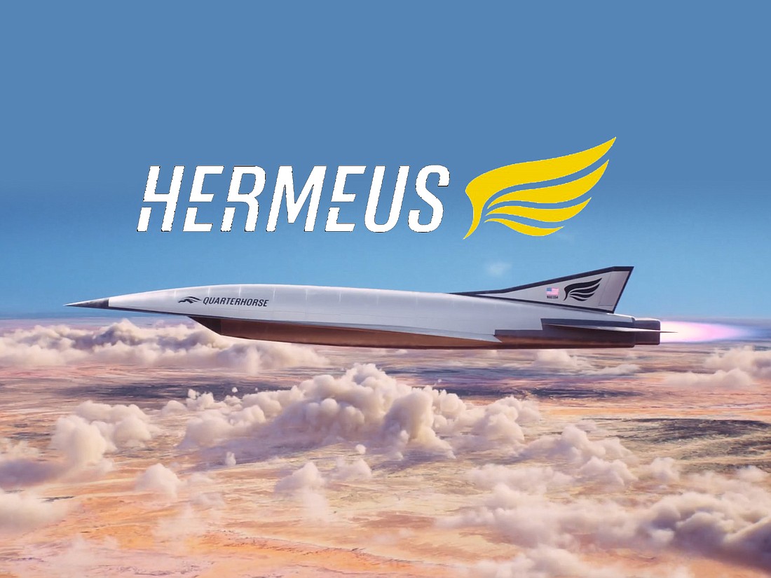 Hermeus Corp. plans to use its Quarterhorse aircraft for hypersonic testing at Cecil Airport.