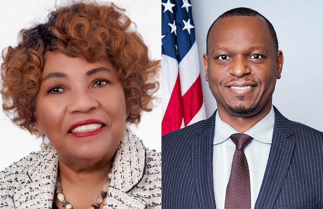 Geraldine Thompson, left, and Randolph Bracy are the two Democratic candidates running for the Florida Senate District 15 seat.