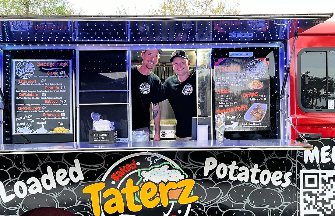 Jonathon Simpson and Hunter Busch debuted Taterz food after woking at brick-and-mortar restaurants together.