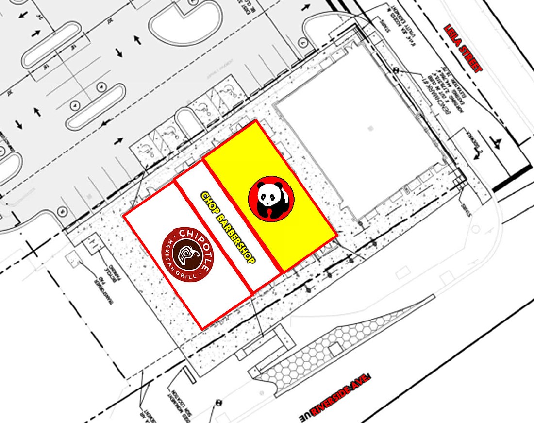 Panda Express Chinese Kitchen is planned next to Chop Barber Shop and Chipotle at 50 Riverside Ave. in Brooklyn Place.