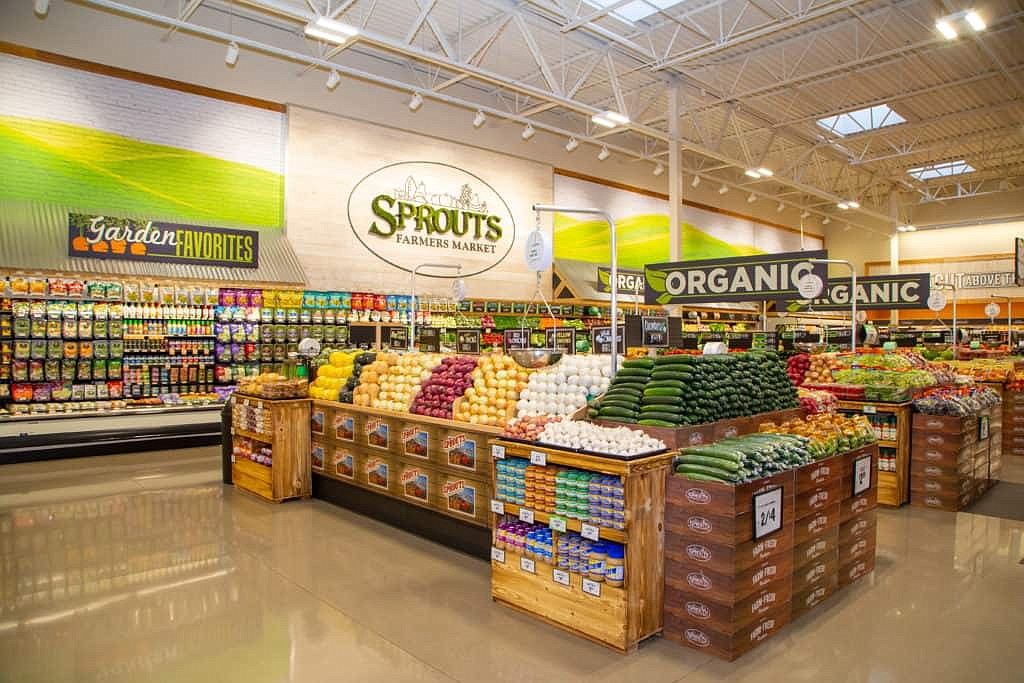 Sprouts Farmers market specializes in organic and natural groceries that do not contain artificial or synthetic ingredients. Produce adheres to strict rules regarding pesticides, the company says.