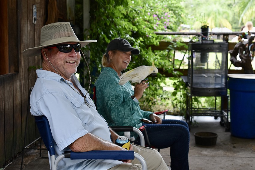 Myakka City residents Lance and Jackie Jaakola live only three miles away from the Sarasota Parrot Conservatory.