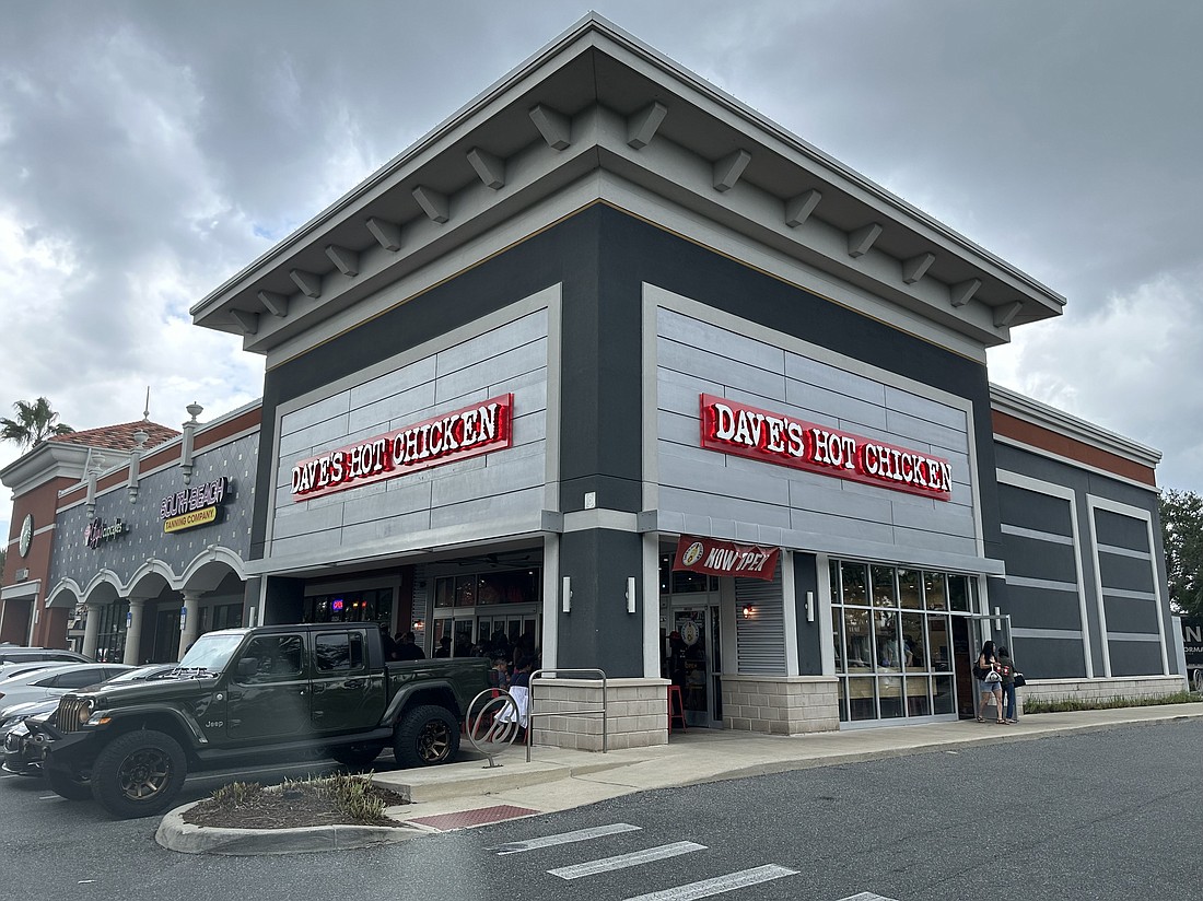 The Dave's Hot Chicken at 3524 SW Archer Road, Suite 110, in Gainesville. The chain intends to open a location in St. Johns Town Center.