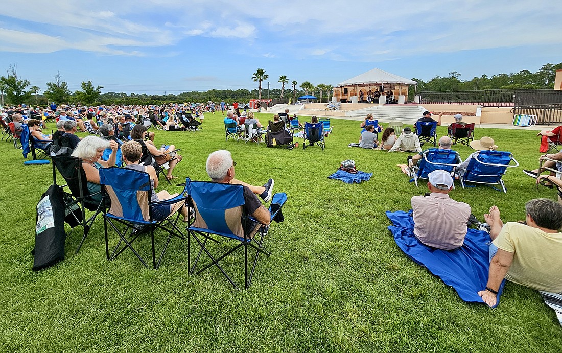 The city's first concert series at The Stage in Town Center. Photo by Sierra Williams