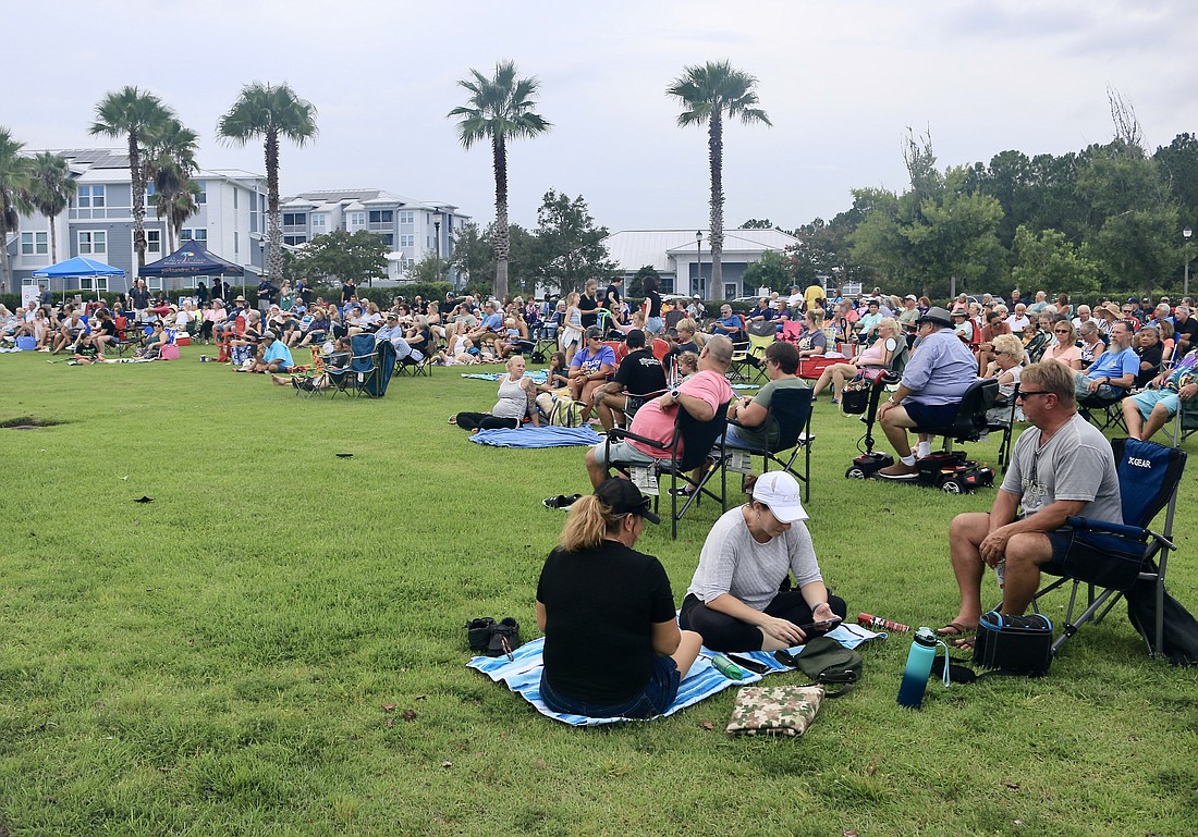 The city's first concert series at The Stage in Town Center. Photo by Sierra Williams