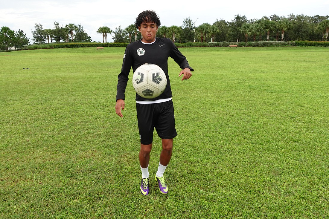 Lakewood Ranch High senior Nicholas Desouza says besides using summer workouts to better his soccer game, he tries to make sure he gets the proper rest while concentrating on his nutrition.