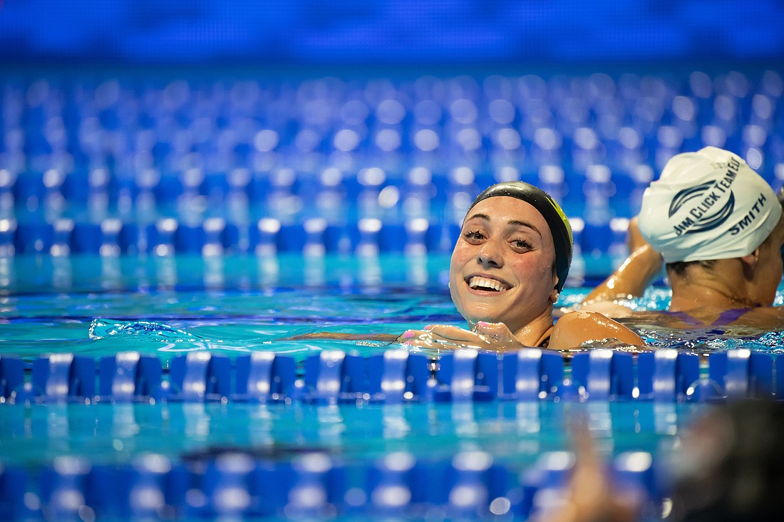 Sarasota swimmer Emma Weyant took a bronze medal in the Women's 400-meter Individual Medley at the 2024 Paris Olympics on July 29.