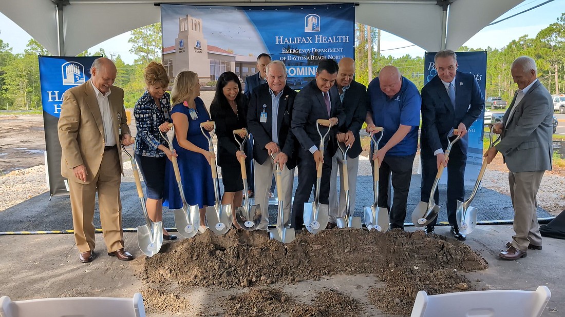 Halifax Health breaks ground on its new emergency department near the southeast corner of Williamson Boulevard and Hand Avenue. Courtesy photo