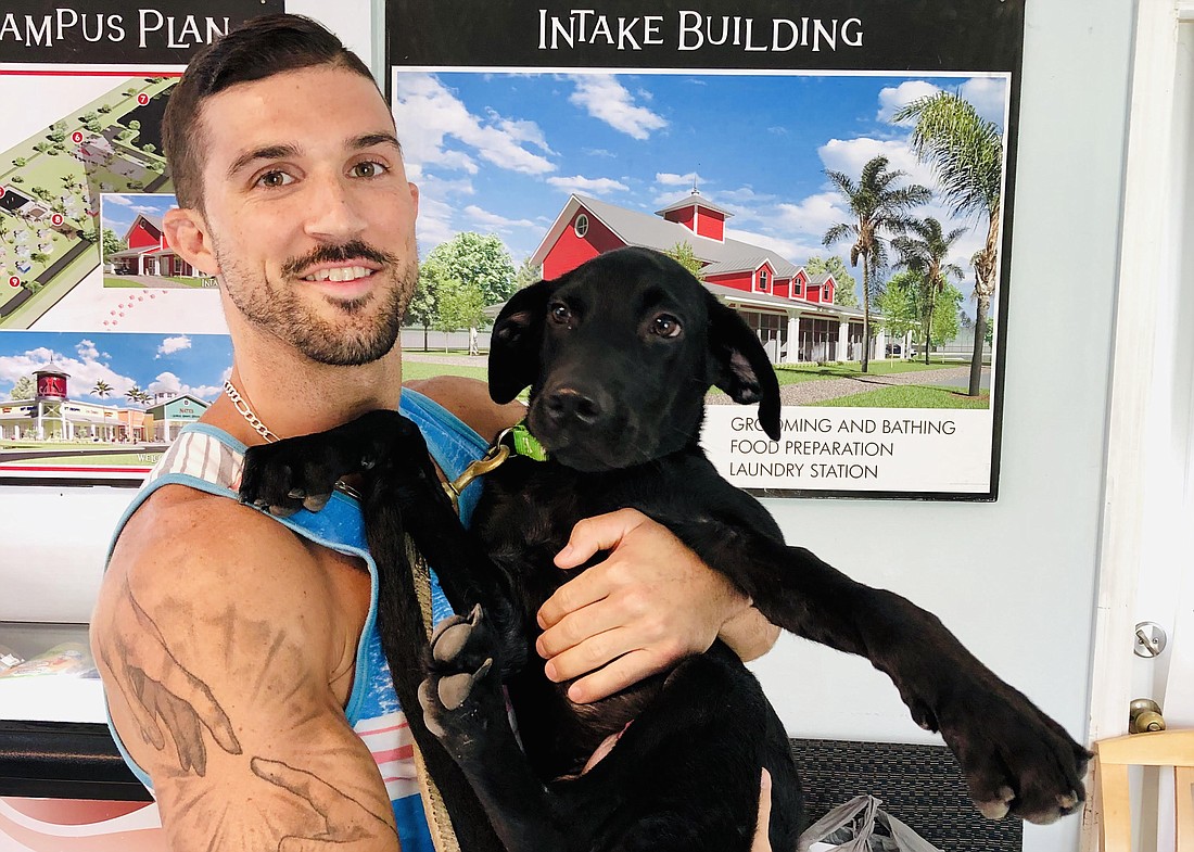 Kyle McCreight adopted Tre on June 29, 2019, from Nate's Honor Animal Rescue in Lakewood Ranch.