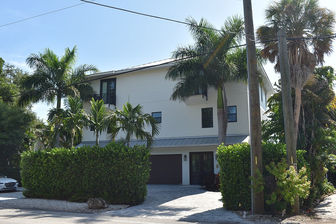 The home at 8201 Midnight Pass Road was built in 2018 and has four bedrooms, three baths, a pool and 5,034 square feet of living area.