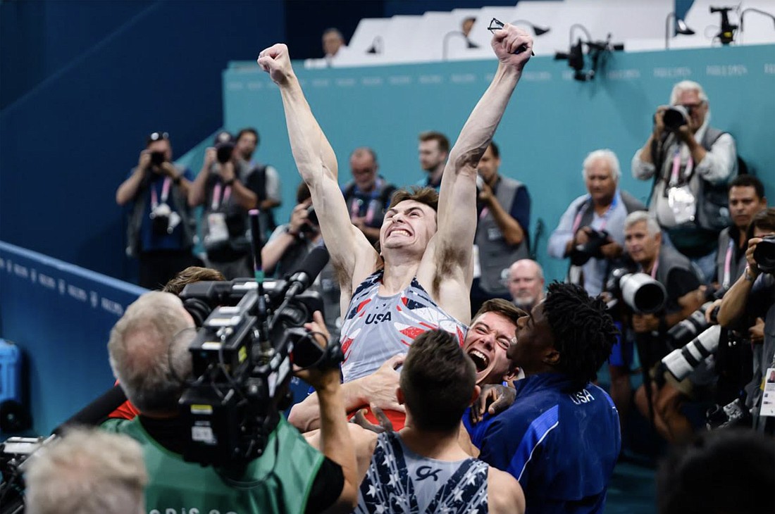 Stephen Nedoroscik acted as a "pommel horse specialist" for Team USA at the 2024 Paris Olympics.