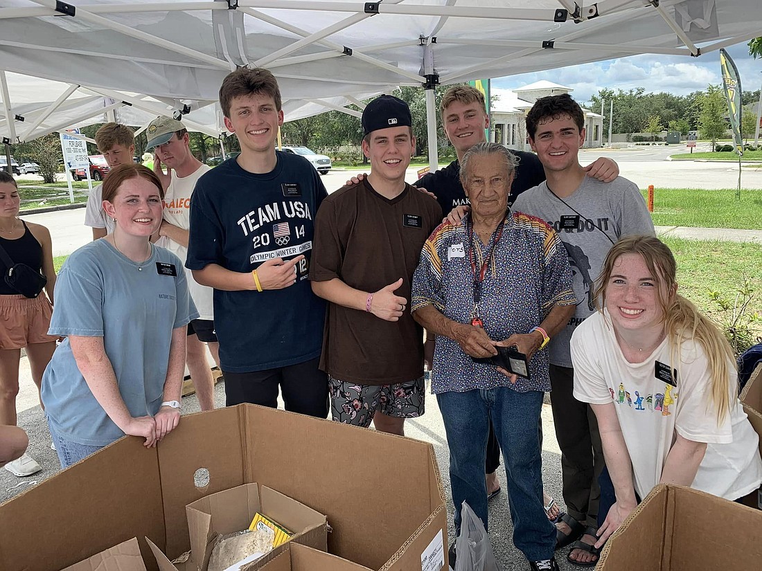 Missionaries from various parts of the United States performed community service at Well of Hope in Winter Garden.