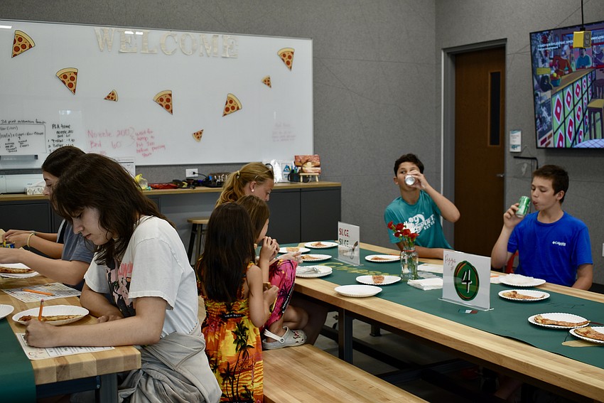The Lakewood Ranch Library's makerspace is transformed into a pizza parlor on July 31 for the first annual Pizza Taste-off.