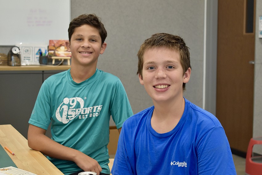 Liam Pacheco and Jack Weldon, both 13 years old and Lakewood Ranch residents, thought they'd pick Piesano's, but they chose Fresh Market.