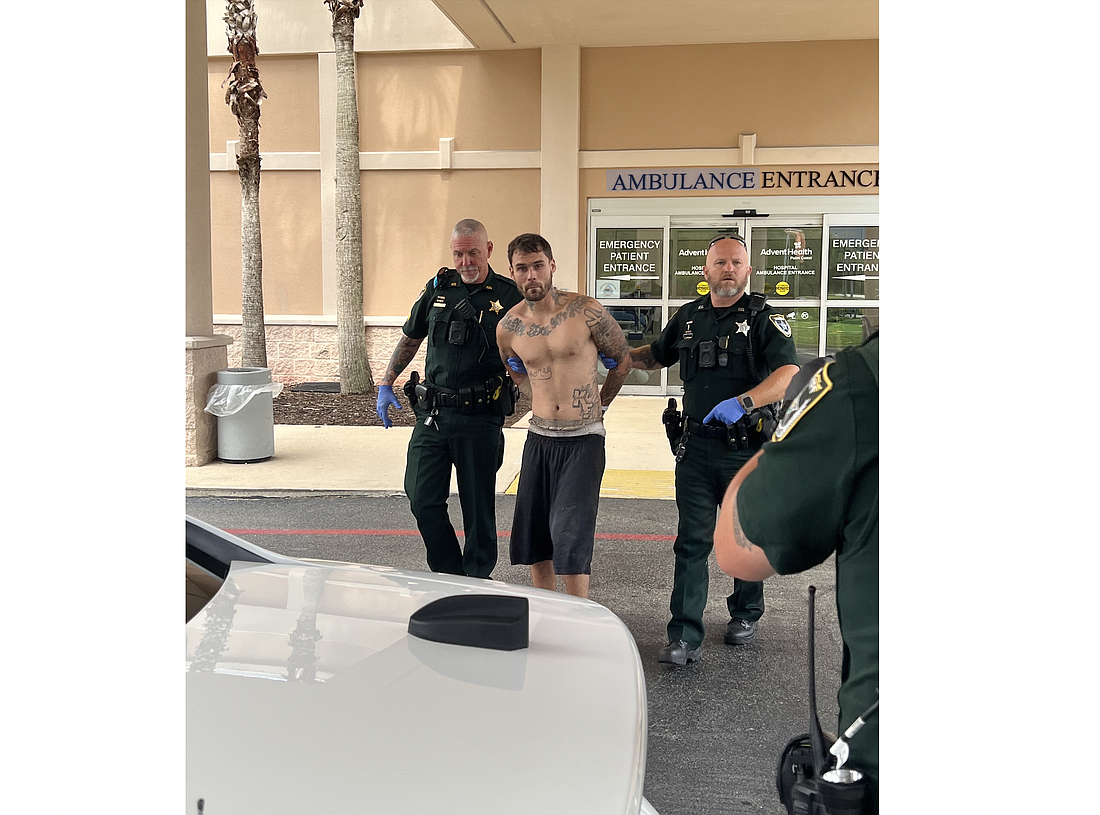 Anthony Romine, 29, after being recaptured on July 27. Courtesy of the FCSO