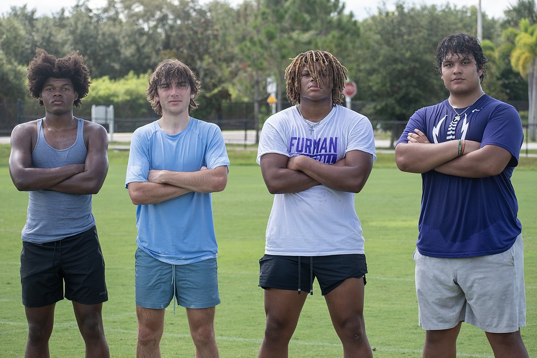 Senior Frankie Clark, senior Carson Fisher, junior Allen Clark and senior Marvin Palominos are expected to be major contributors for ODA football in 2024.