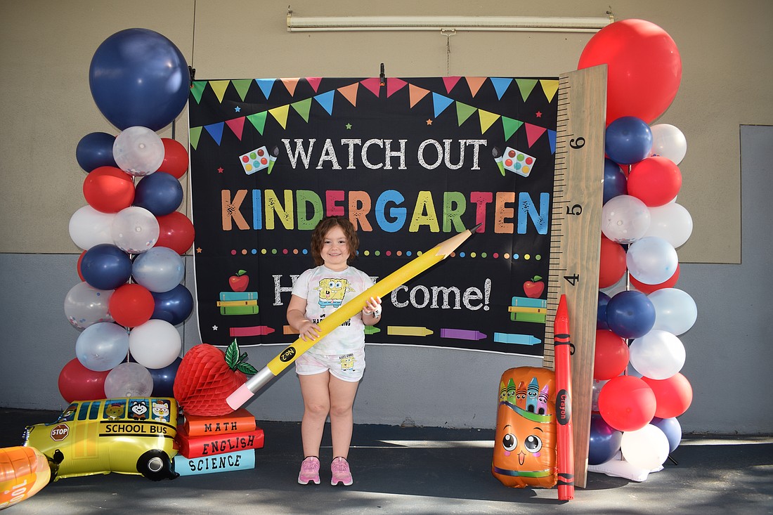 Averleigh Cross couldn't wait to start kindergarten at Freedom Elementary School in 2023. The School District of Manatee County is encouraging all families ensure their kindergartners are present on the first day.