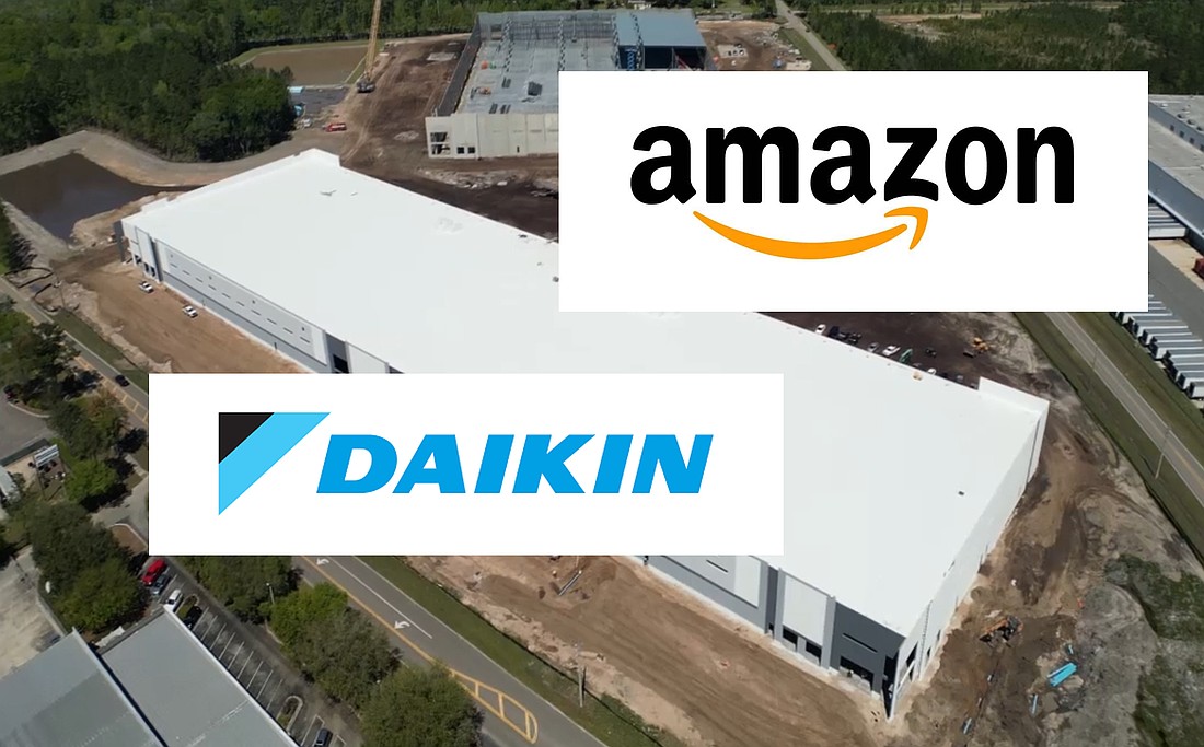 HVAC manufacturer Daikin and internet retailer Amazon are developing facilities at Commonwealth Logistics Center in West Jacksonville.