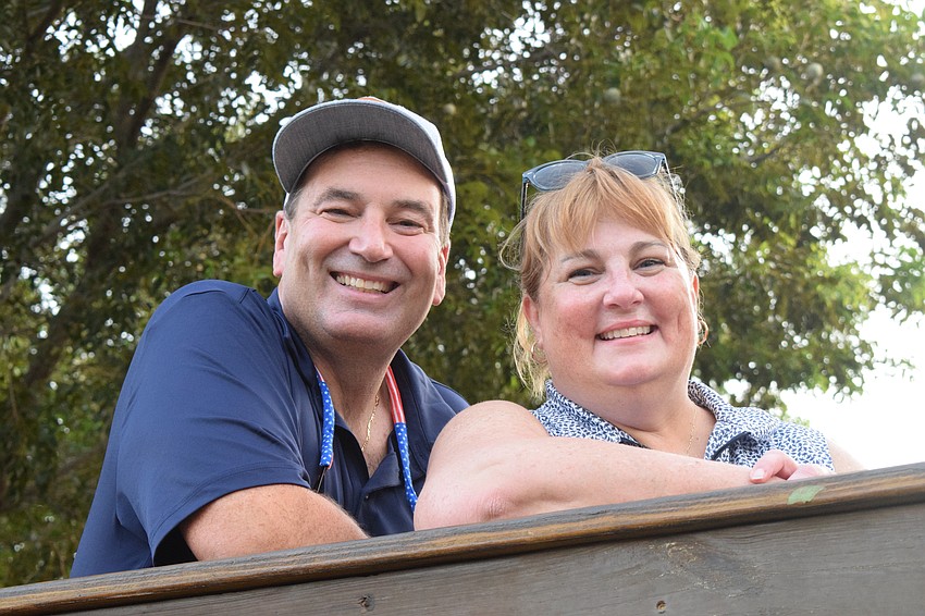 Chuck and Tricia Gerdon say the key to mini golf is hitting the ball hard and not taking the game too seriously.