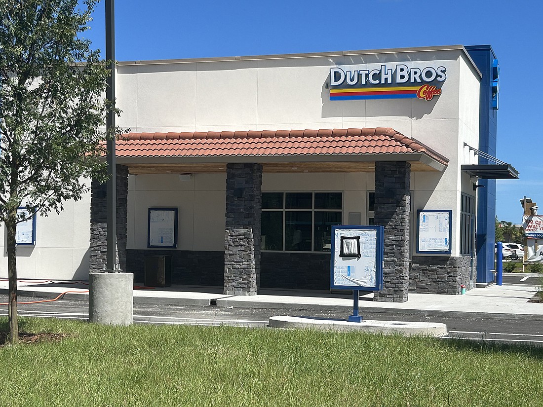 Dutch Bros Coffee has opened at 50 McCoy Way at the Shops at Race Track Road in St. Johns County.