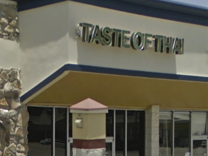 The Taste of Thai restaurant at 4317 University Blvd. S.