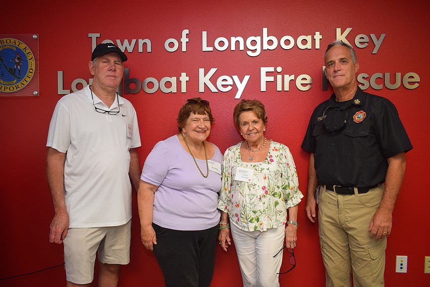 David Stone, Sue King, Carol Perschel and Chief Paul Dezzi