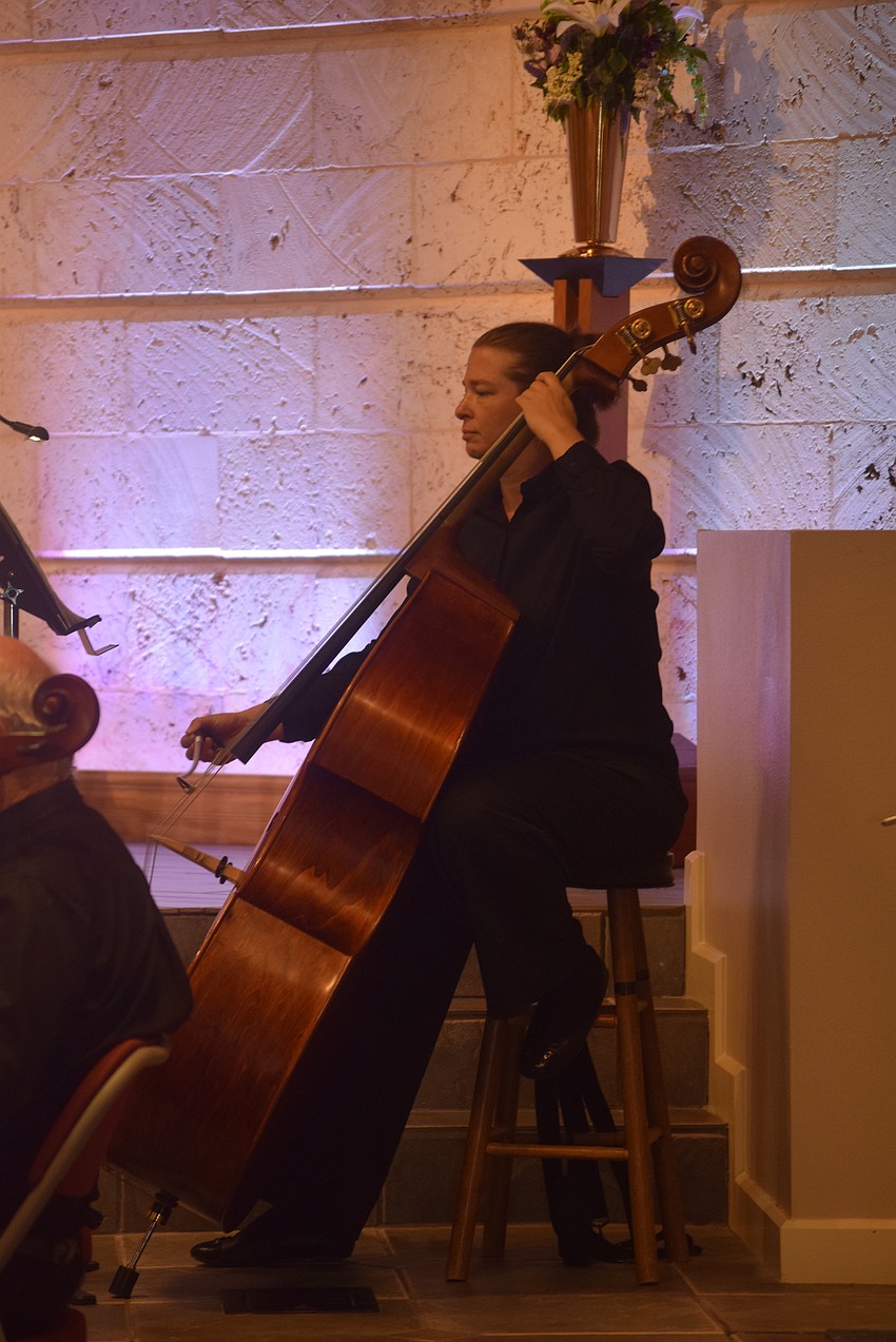 Amanda Bauman on the bass