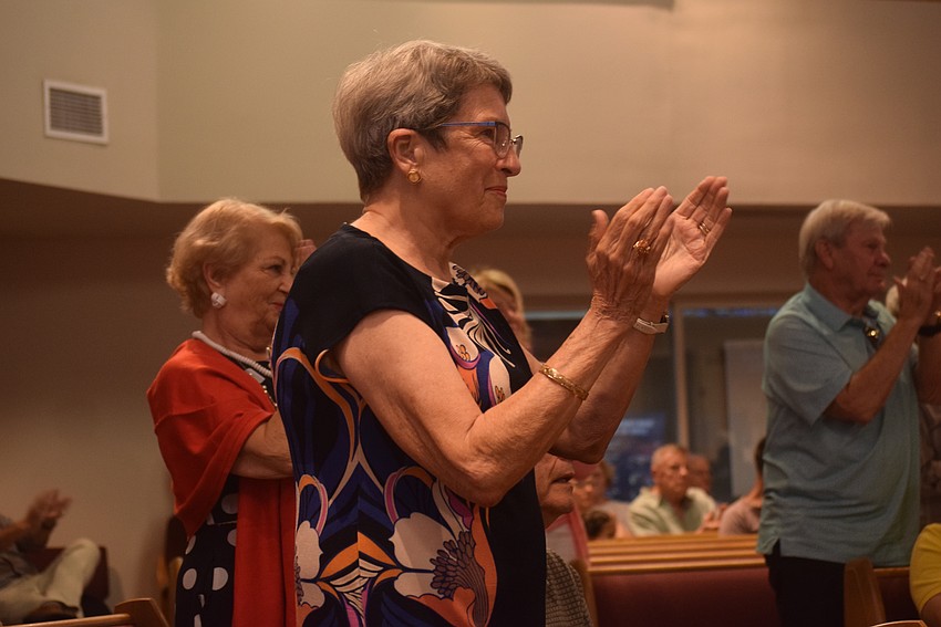 The audience gave many standing ovations at the Strings Con Brio concert on Aug. 8.