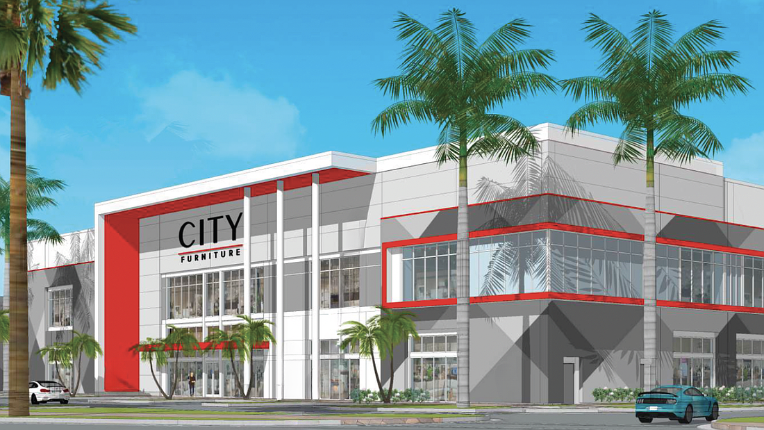 City Furniture will open a 120,000-square-foot showroom in UTC's East District by summer 2025.