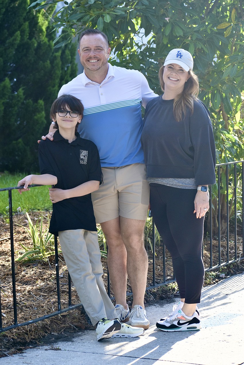 Peter Alexander, a sixth grader at Sarasota School of Arts and Sciences, enjoyed a visit to his former school of Southside Elementary with his family including his parents Paul and Sarah Alexander.