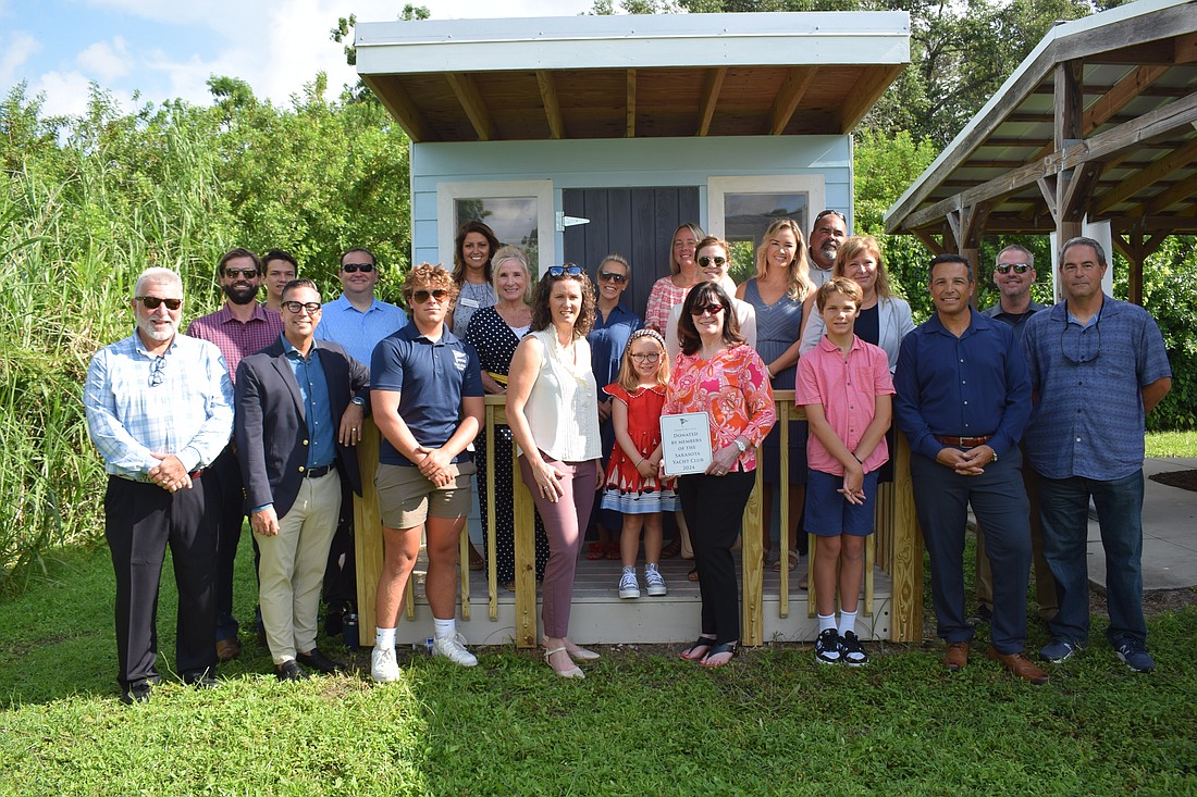 Sarasota Yacht Club built a playhouse for a Harvest House campus.