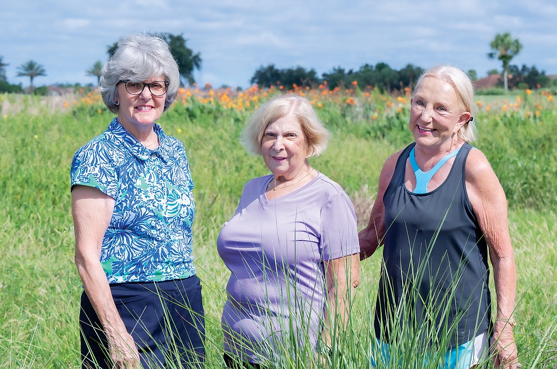 Karen Eckert, Nancy Schneider, and Carolyn Lowry-Nation have all played a role in helping grow and sustain the Gardeners Out East Club.