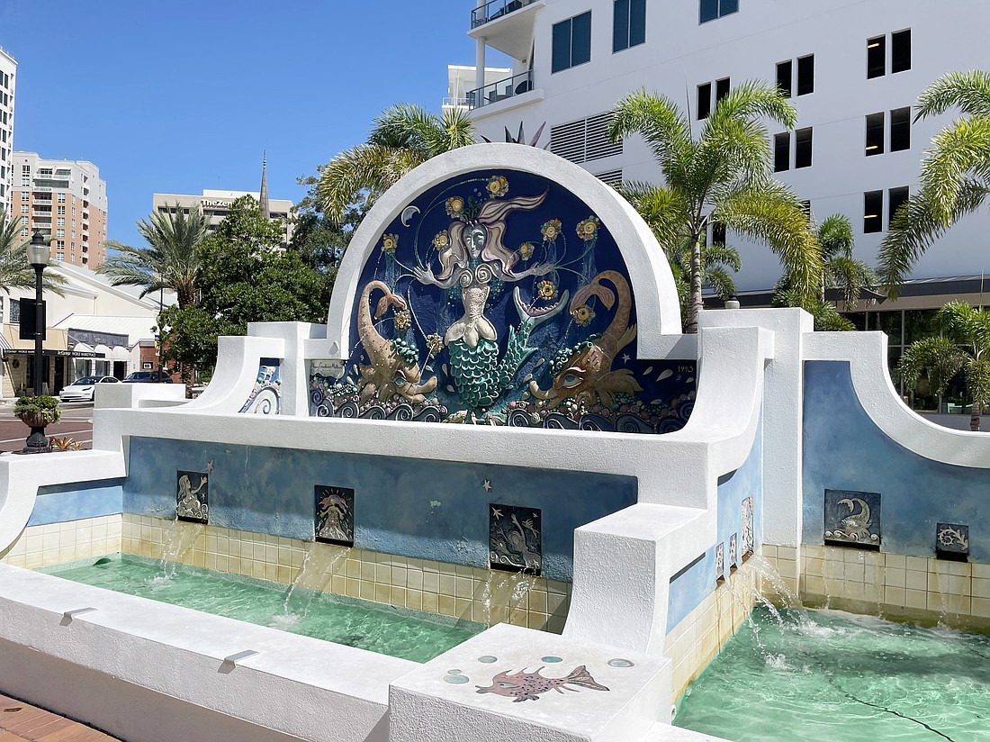 Sarasota's iconic "Mermaid Fountain" has been included in the Smithsonian Institution's collection of public artworks.