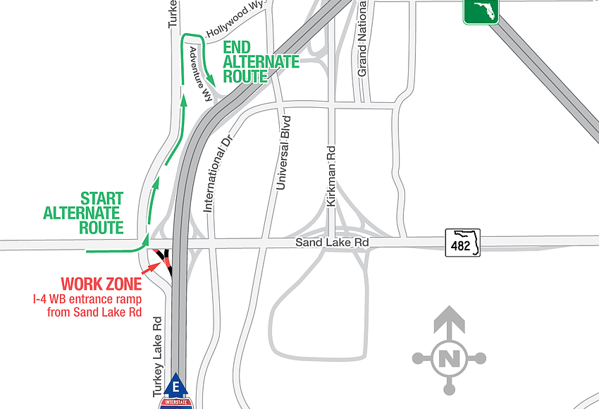 Temporary I-4 entrance ramp closures set | West Orange Times & Observer