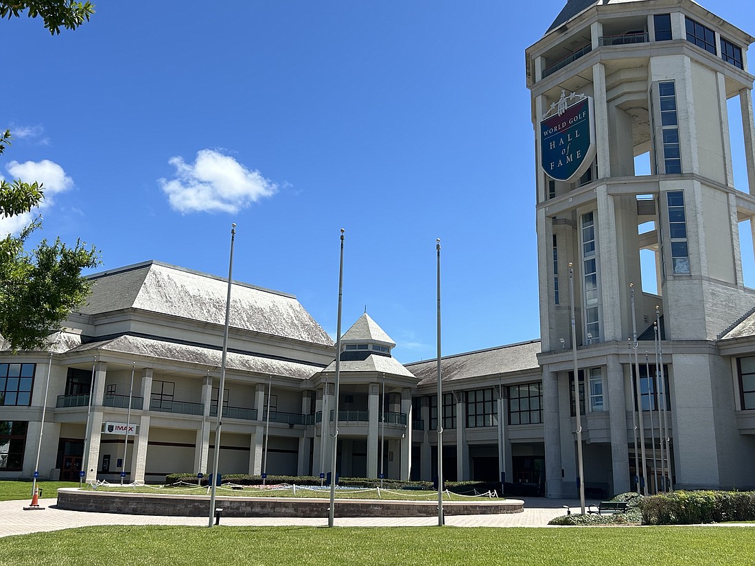 The former World Golf Hall of Fame building and its IMAX movie theater in St. Augustine. St. Johns County owns this building and is acquiring more property at the site. The county must decide what to do with it after the World Golf Hall of Fame moved back to North Carolina.