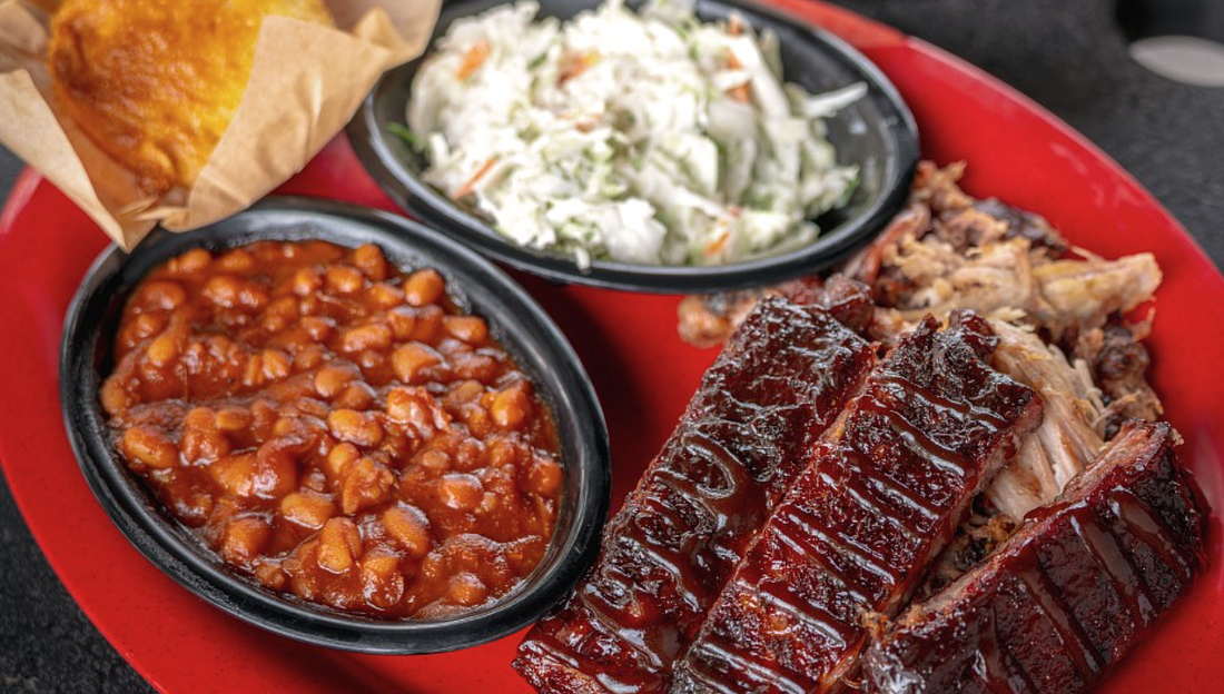 Sonny's BBQ serves a multitude of food options, including wings, ribs, brisket, sandwiches, salads, and mac and cheese.