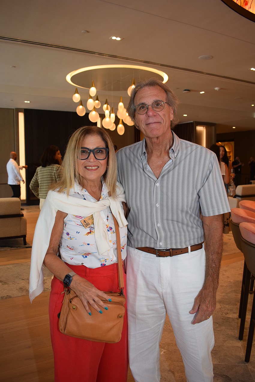 Mayor Liz Alpert and Jim Barber