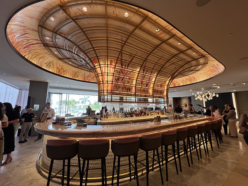 The bar at the main entrance of the resort.