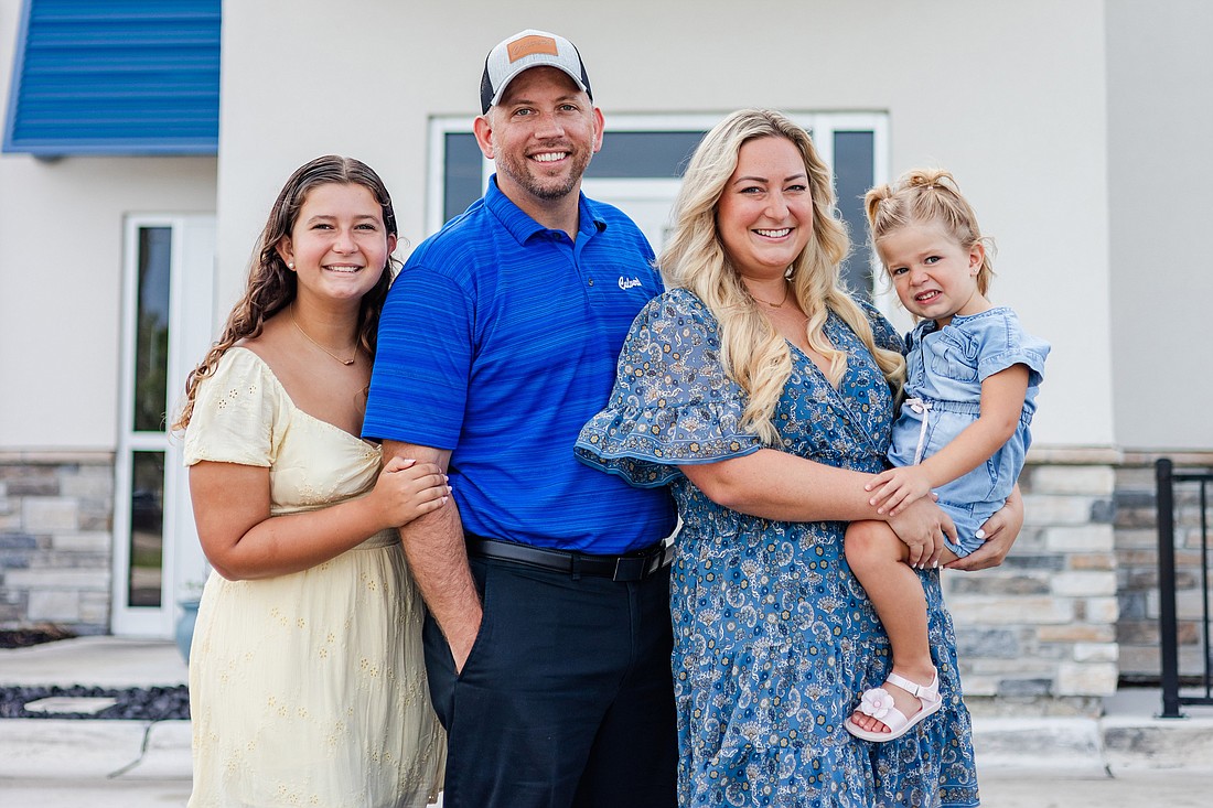 Britta Rhode, Jimmy Rhode, Karissa Rhode and Ellerie Rhode believe Lakewood Ranch is their forever home.